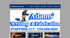 Desktop Screenshot of adamsweldingandfabrication.com