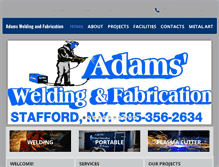 Tablet Screenshot of adamsweldingandfabrication.com